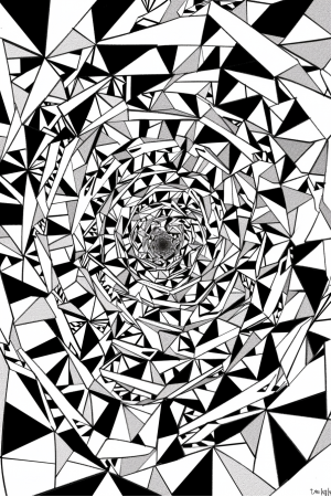 Abstractions Bundle Vol. 1 - 10 Printable Coloring Pages