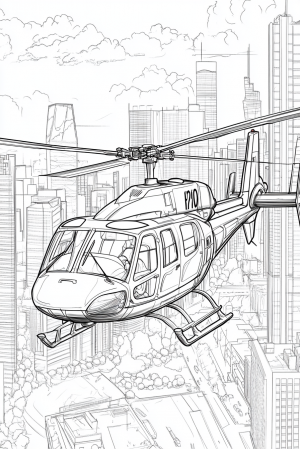 Helicopter Cityscape