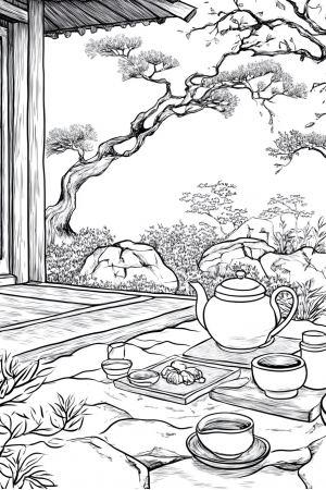Ancient Asia Bundle Vol. 2 - 10 Printable Coloring Pages