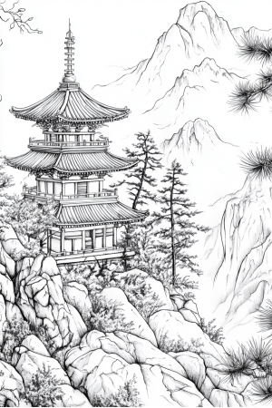 Ancient Asia Bundle Vol. 2 - 10 Printable Coloring Pages