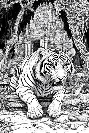 Tiger Crouching