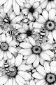 Bees Bundle Vol. 1 - 10 Printable Coloring Pages