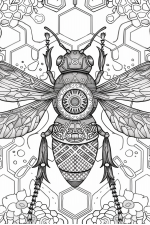 Bees Bundle Vol. 1 - 10 Printable Coloring Pages