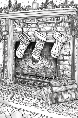 Christmas Bundle Vol. 1 - 10 Printable Coloring Pages