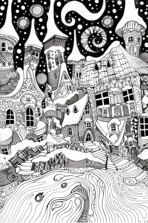 Snowy Village