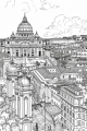 Cities Bundle Vol. 1 - 10 Printable Coloring Pages