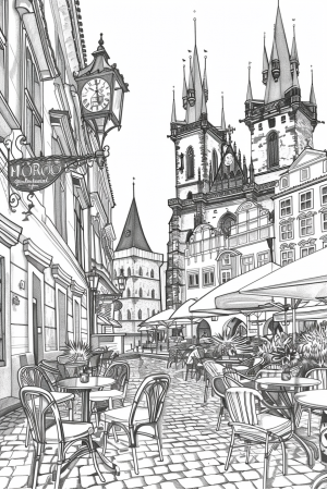Cities Bundle Vol. 2 - 10 Printable Coloring Pages