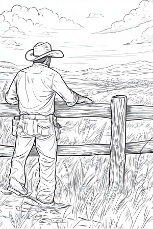 Cowboy Leaning