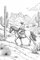 Cowboys Bundle Vol. 2 - 10 Printable Coloring Pages
