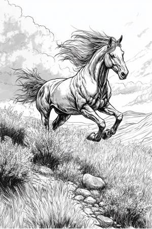 Mustang Running