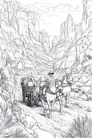 Cowboys Bundle Vol. 2 - 10 Printable Coloring Pages