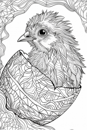 Chick Peeking