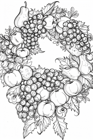 Fruits And Veggies Bundle Vol. 2 - 10 Printable Coloring Pages