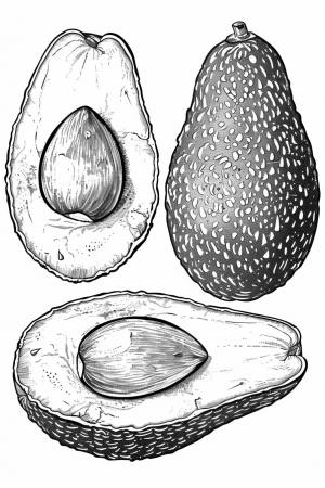 Sliced Avocado