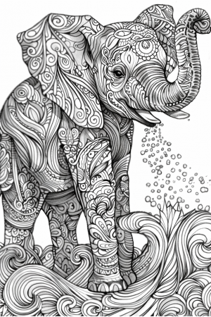 Elephant Spraying