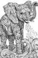 Jungle Animals Bundle Vol. 1 - 10 Printable Coloring Pages