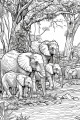 Jungle Animals Bundle Vol. 1 - 10 Printable Coloring Pages