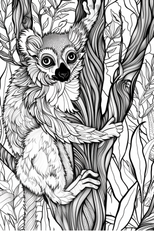 Lemur Jumping