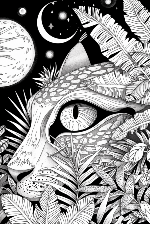 Jungle Animals Bundle Vol. 2 - 10 Printable Coloring Pages