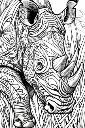 Rhinoceros Walking
