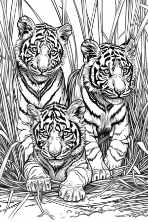 Jungle Animals Bundle Vol. 2 - 10 Printable Coloring Pages