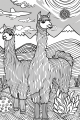 Llamas Bundle Vol. 1 - 10 Printable Coloring Pages