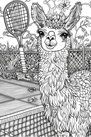 Llamas Bundle Vol. 2 - 10 Printable Coloring Pages