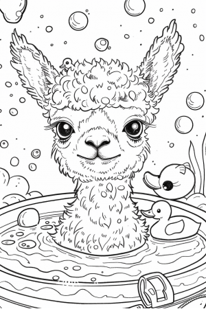 Llamas Bundle Vol. 2 - 10 Printable Coloring Pages