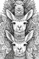 Llamas Bundle Vol. 1 - 10 Printable Coloring Pages