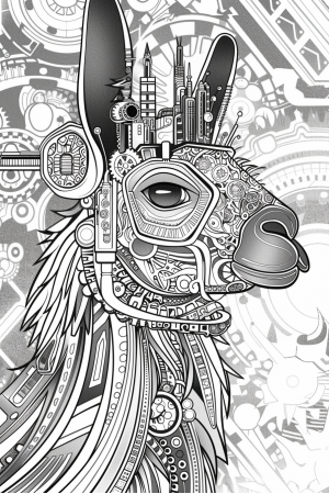 Llamas Bundle Vol. 2 - 10 Printable Coloring Pages