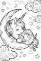Unicorns Bundle Vol. 1 - 10 Printable Coloring Pages