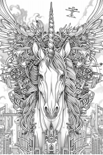 Unicorns Bundle Vol. 1 - 10 Printable Coloring Pages