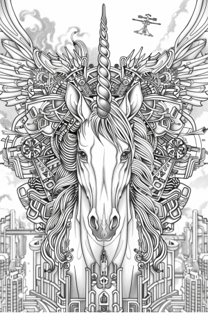 Unicorns Bundle Vol. 1 - 10 Printable Coloring Pages