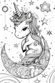 Unicorns Bundle Vol. 1 - 10 Printable Coloring Pages