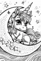 Unicorns Bundle Vol. 1 - 10 Printable Coloring Pages