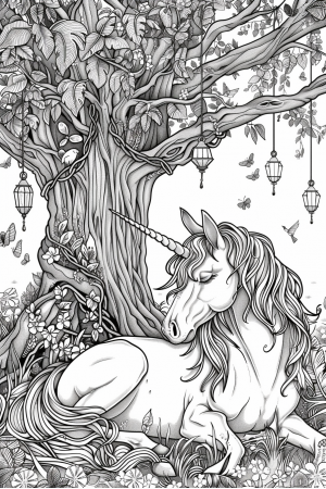 Unicorns Bundle Vol. 1 - 10 Printable Coloring Pages